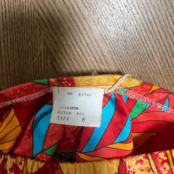 VINTAGE NWT 1960’s Swimsuit Paradise Hawaii Bikini Red Tropical Print - Picture 10 of 13